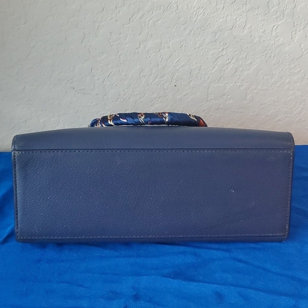 Kate Spade New York Grove Street Caley Satchel navy blue 100% leather - Picture 10 of 16